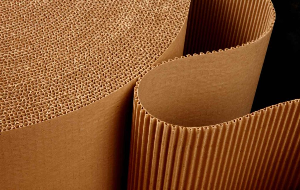 Three-wavy cardboard